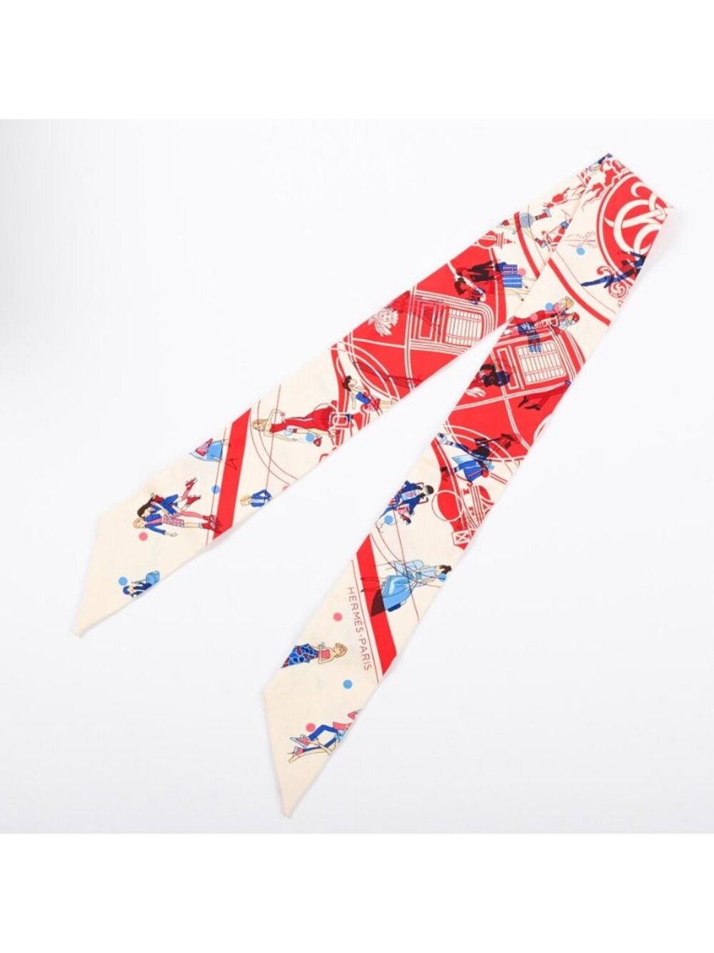 Hermes Scarf Twilly Scarves Blue - Picture 2 of 6